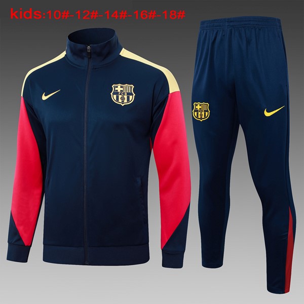 Niños Chandal Barcelona 2024 2025 Azul Amarillo 3